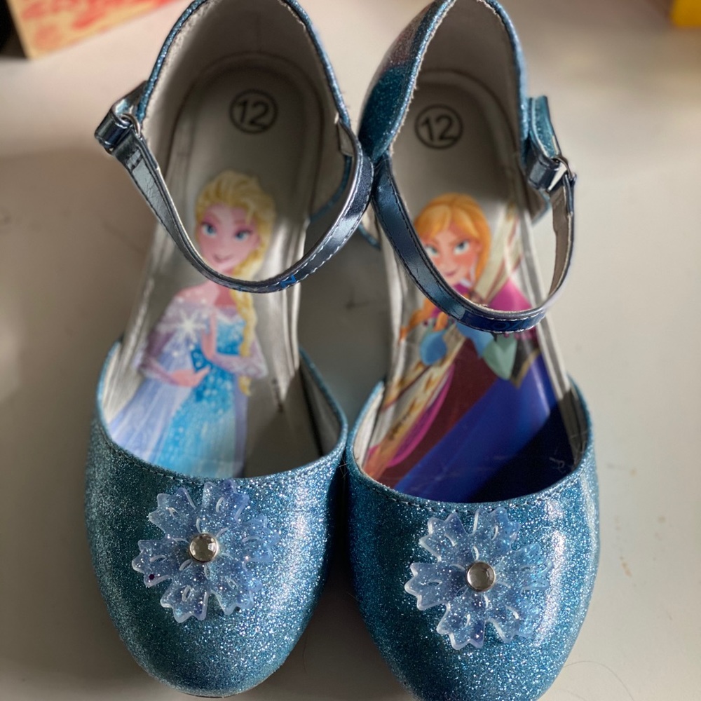 Frozen “kitten heel” shoes